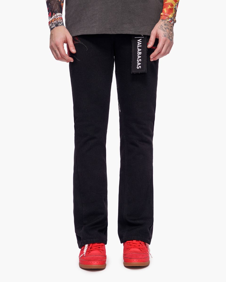 Valabasas “Ryu” Stacked Denim – Black Wash