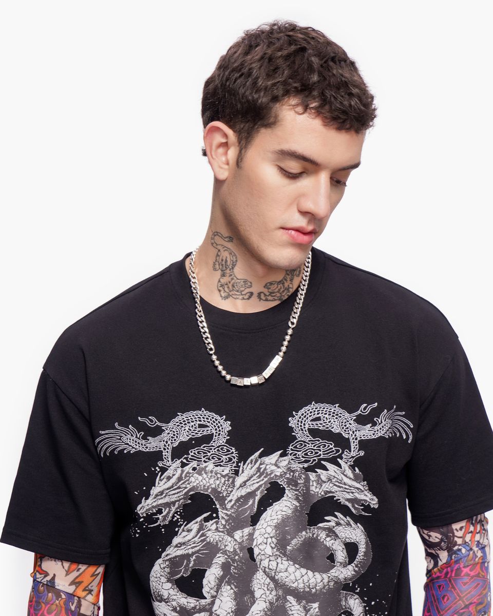 Valabasas “ZANKAI” Dragon Long Sleeve Tee – Black
