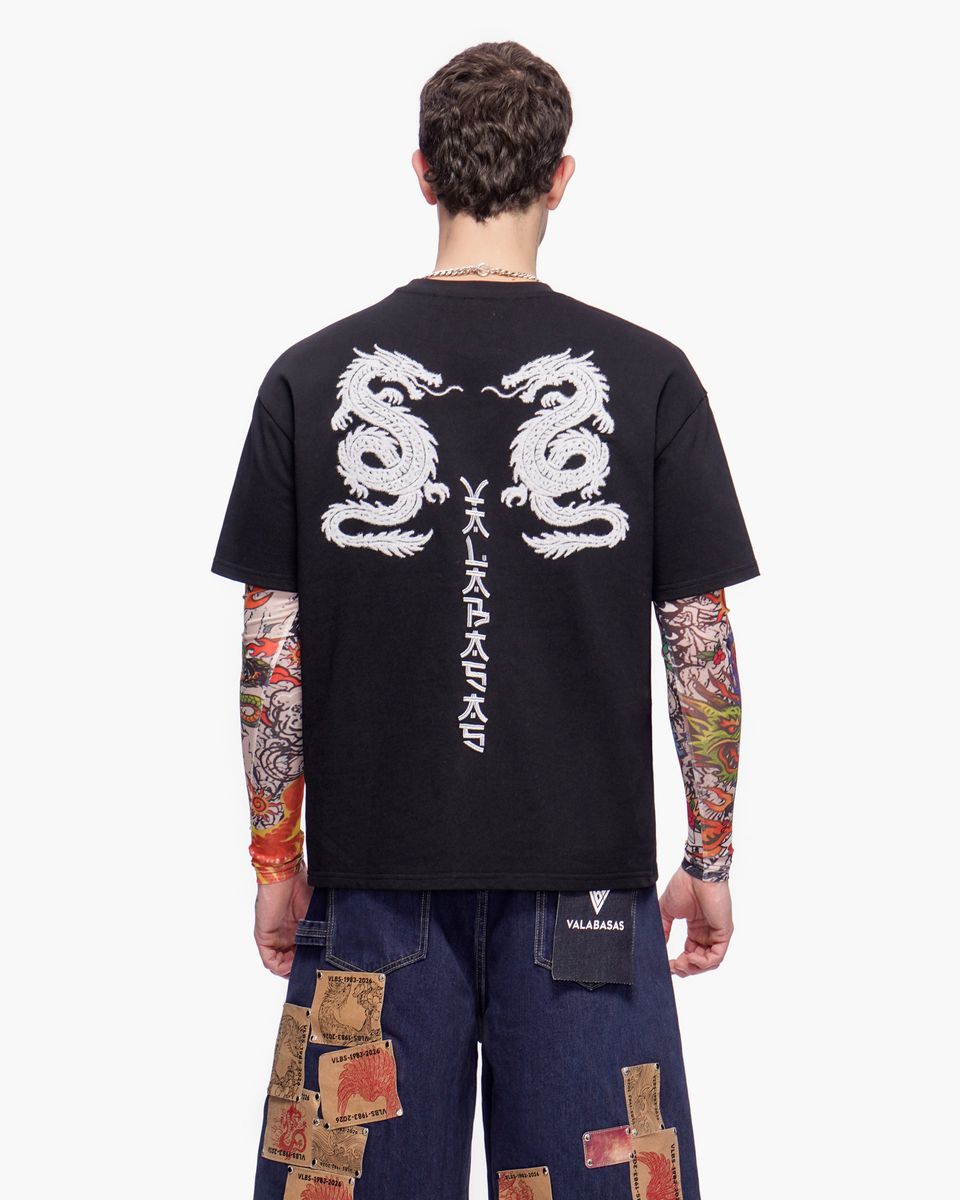 Valabasas “ZANKAI” Dragon Long Sleeve Tee – Black