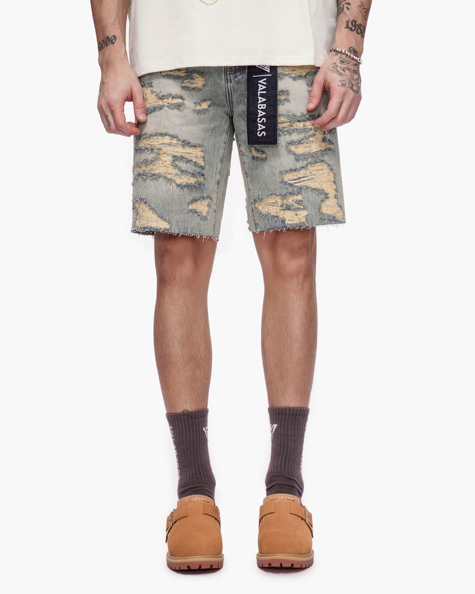 Valabasas “INCISE” Denim Shorts – Vintage Wash