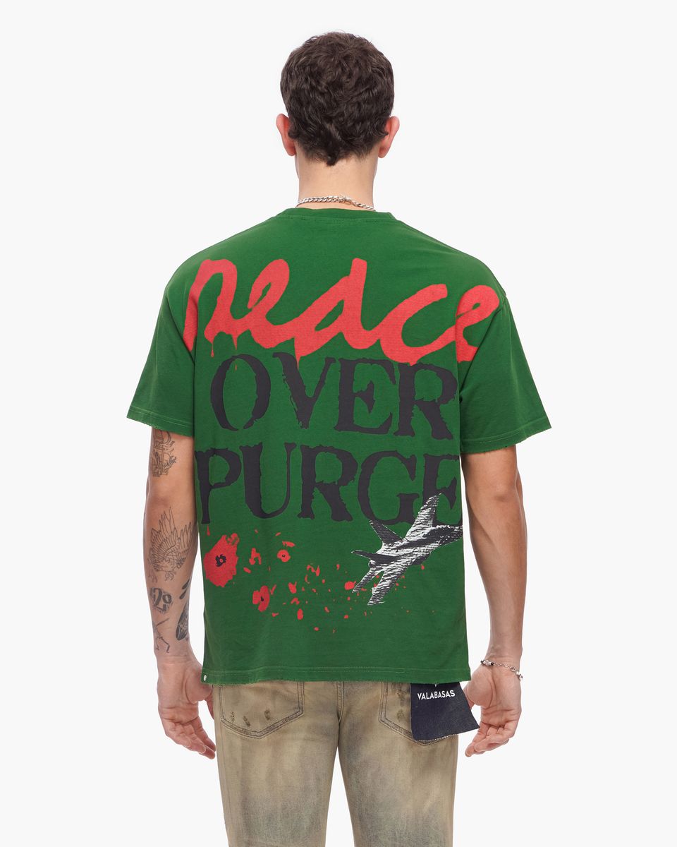 Valabasas “PEACE / PURGE” Tee – Green
