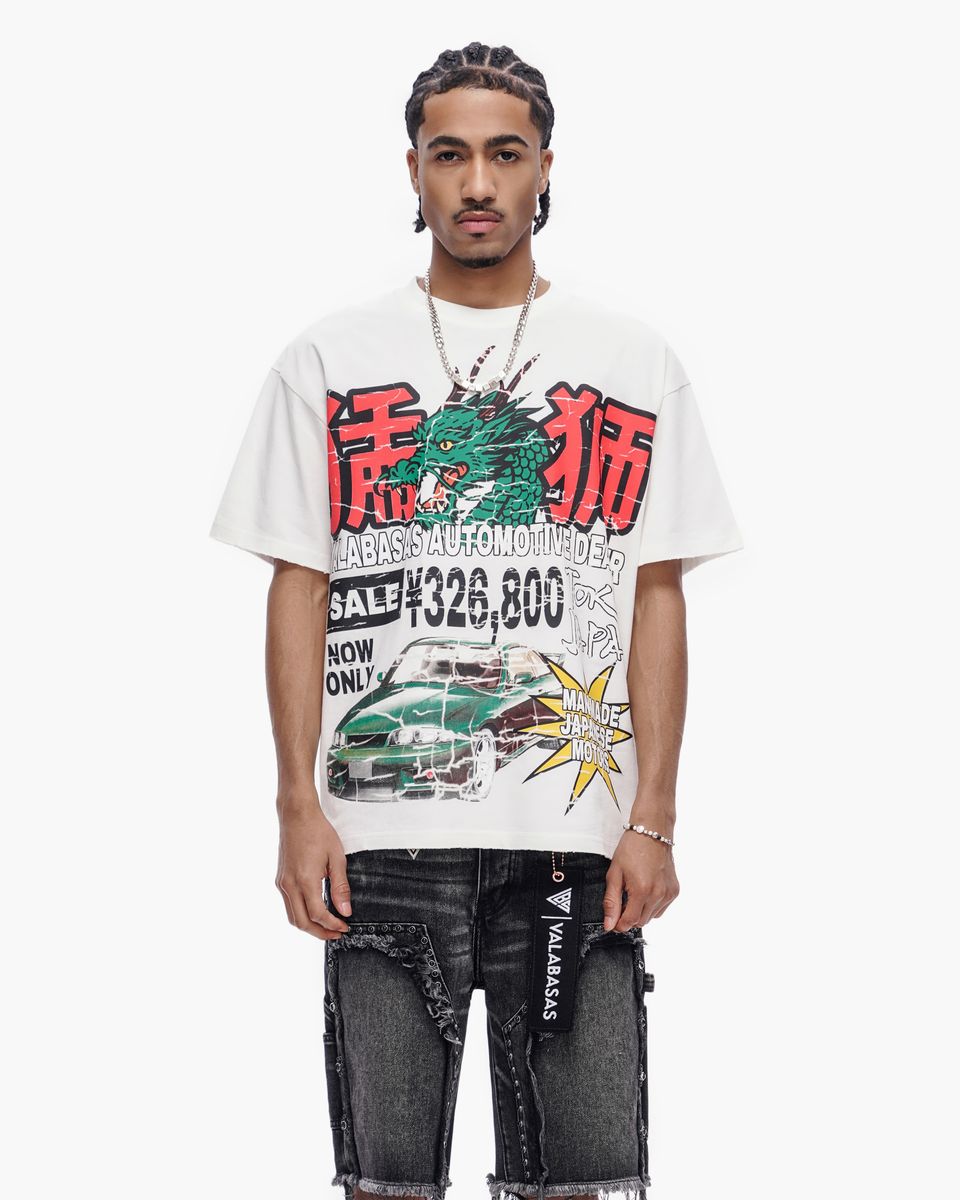 Valabasas “Japanese Motors” Tee – White
