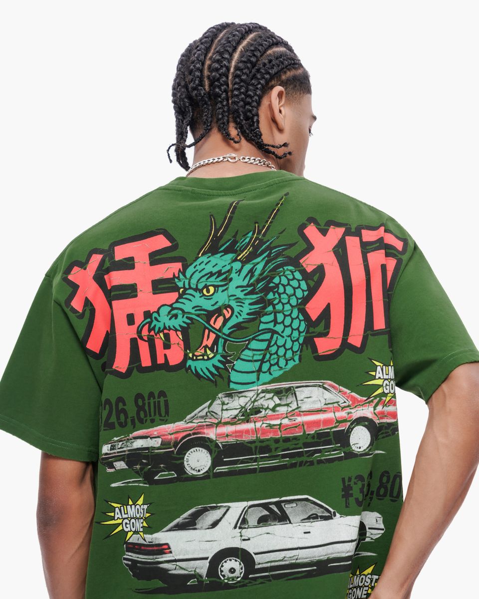 Valabasas “Japanese Motors” Tee – Green