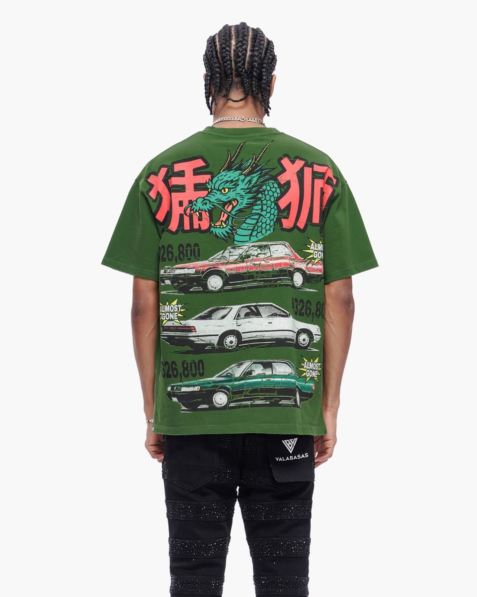 Valabasas “Japanese Motors” Tee – Green