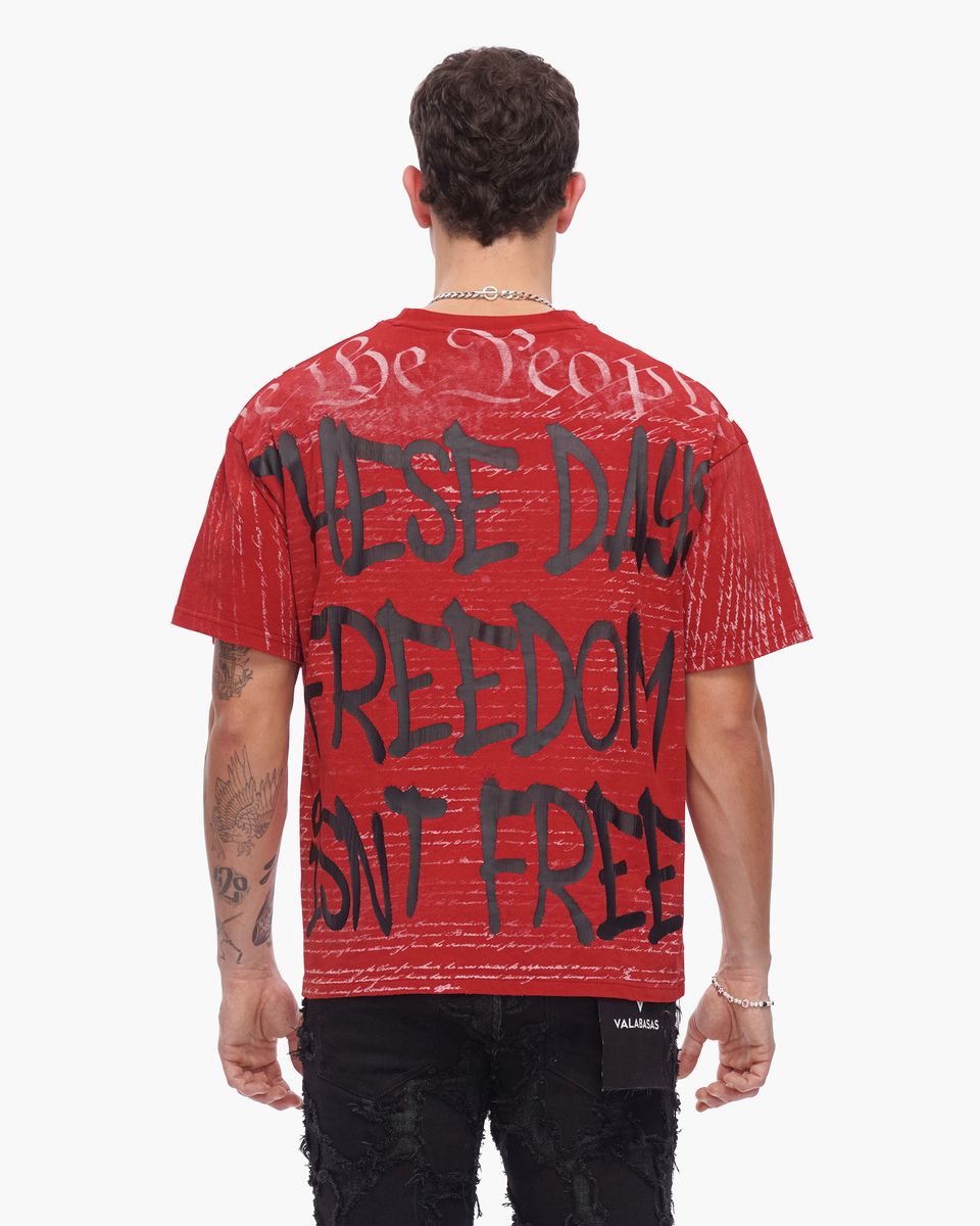 Valabasas "Freedom" Tee – Red