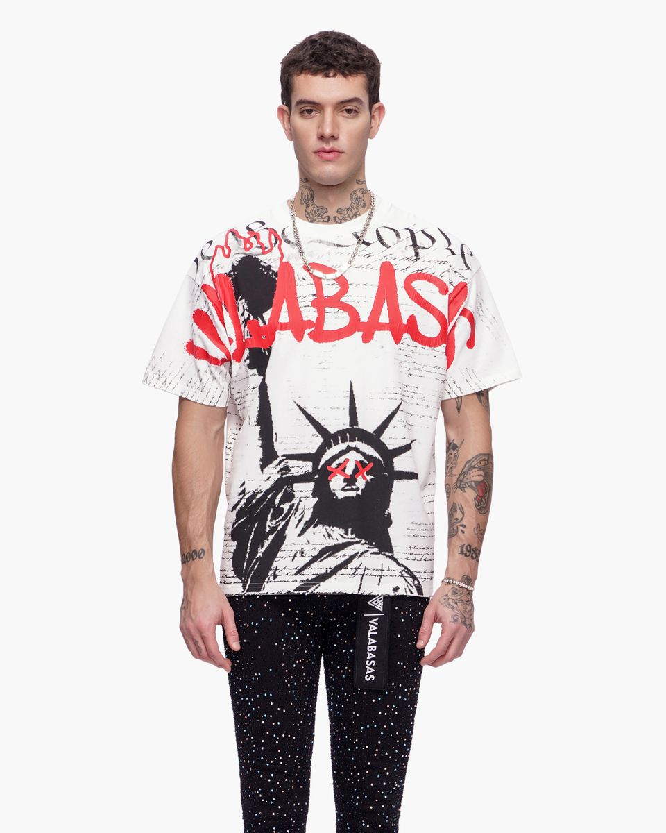 Valabasas "Freedom" Tee – White