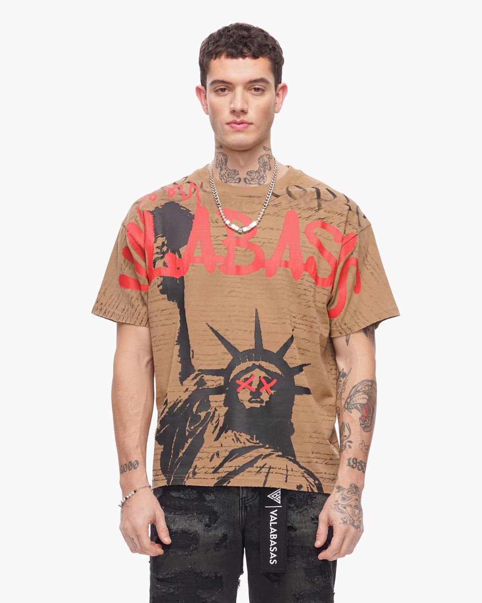 Valabasas "Freedom" Tee – Vintage Brown