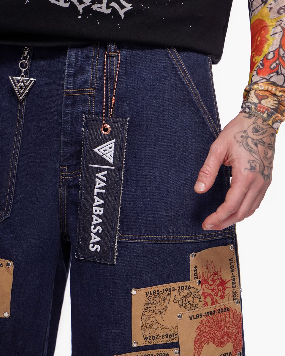 Valabasas “TORINX” Denim Shorts – Dark Blue