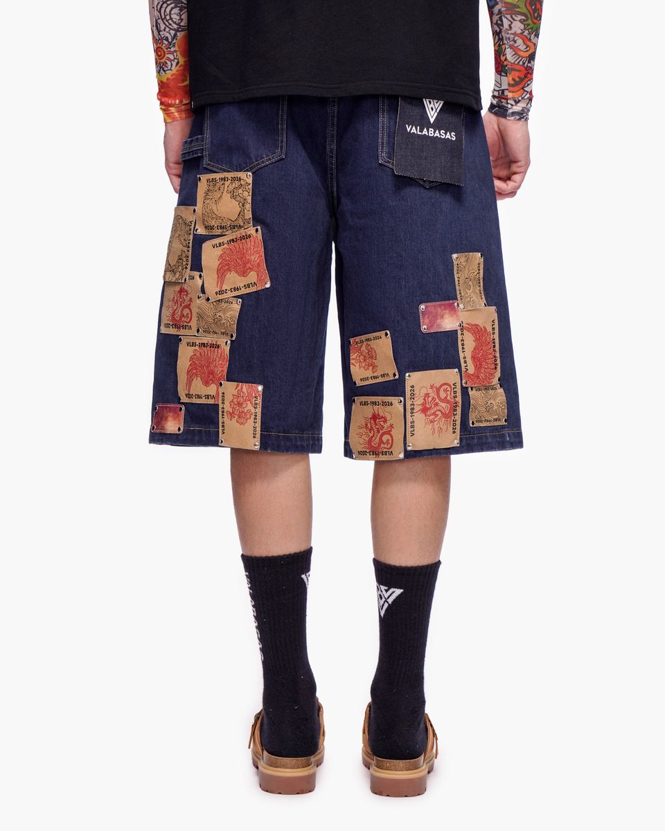 Valabasas “TORINX” Denim Shorts – Dark Blue