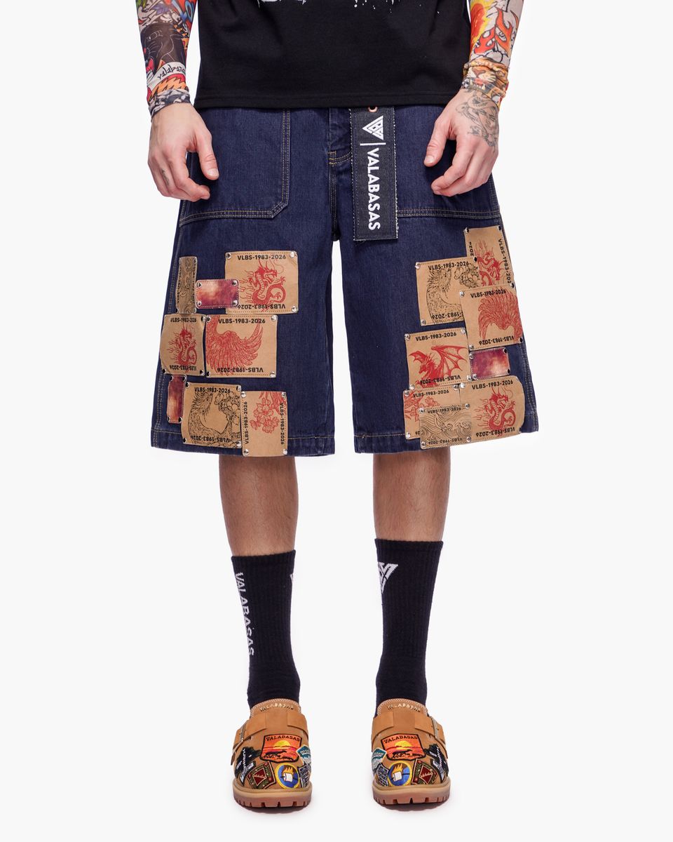 Valabasas “TORINX” Denim Shorts – Dark Blue