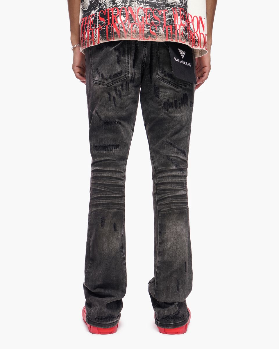 Valabasas “GRAFT” Stacked Denim – Gray Wash
