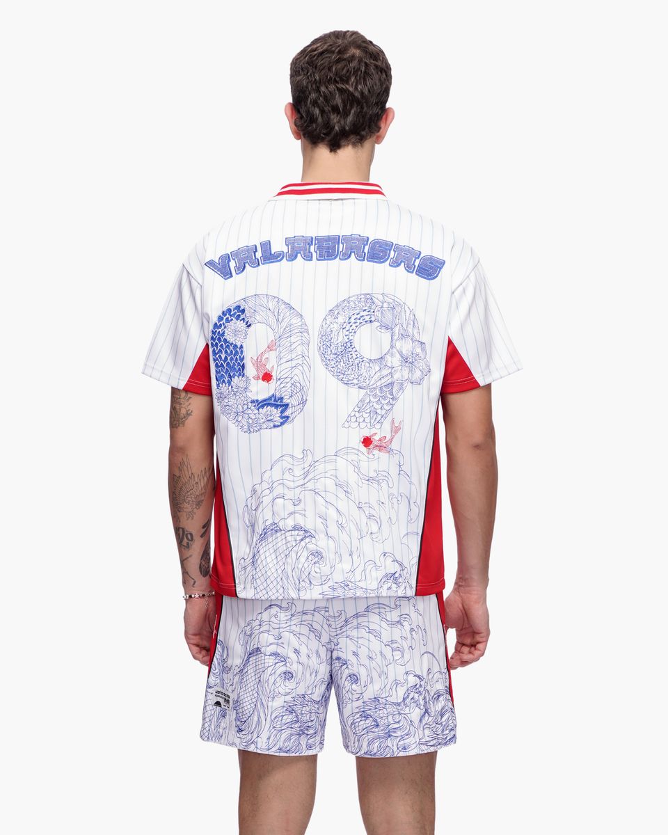 Valabasas “Dragonfield 09” Jersey Set – White/Red