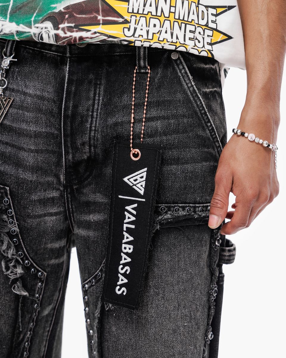 Valabasas “RESIDENT” Denim Shorts – Gray Wash