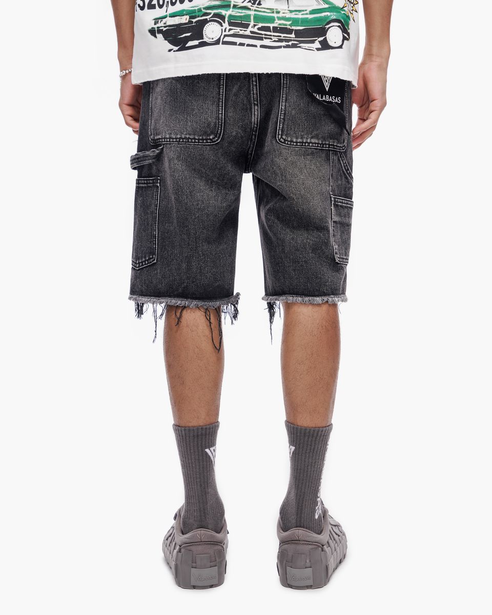 Valabasas “RESIDENT” Denim Shorts – Gray Wash