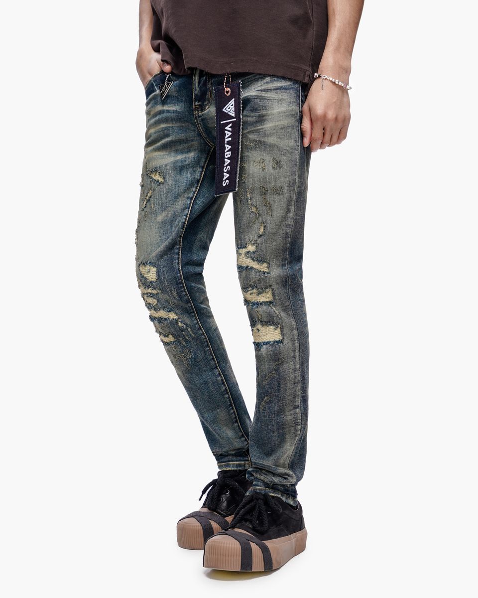 Valabasas “LEADER” Skinny Denim – Dark Blue Vintage