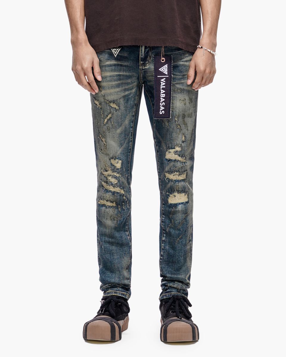 Valabasas “LEADER” Skinny Denim – Dark Blue Vintage