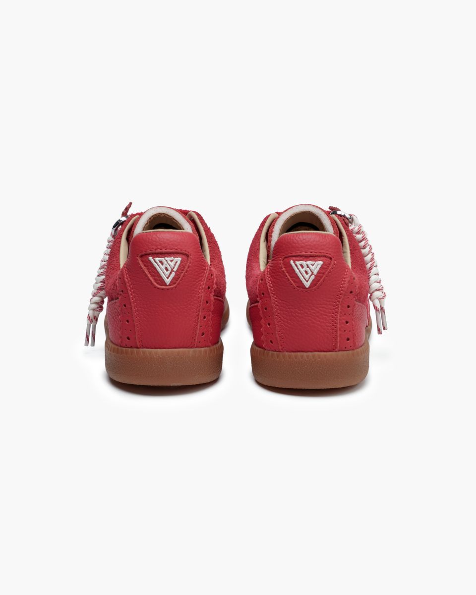 Valabasas “ABLE” Suede Sneakers – Red