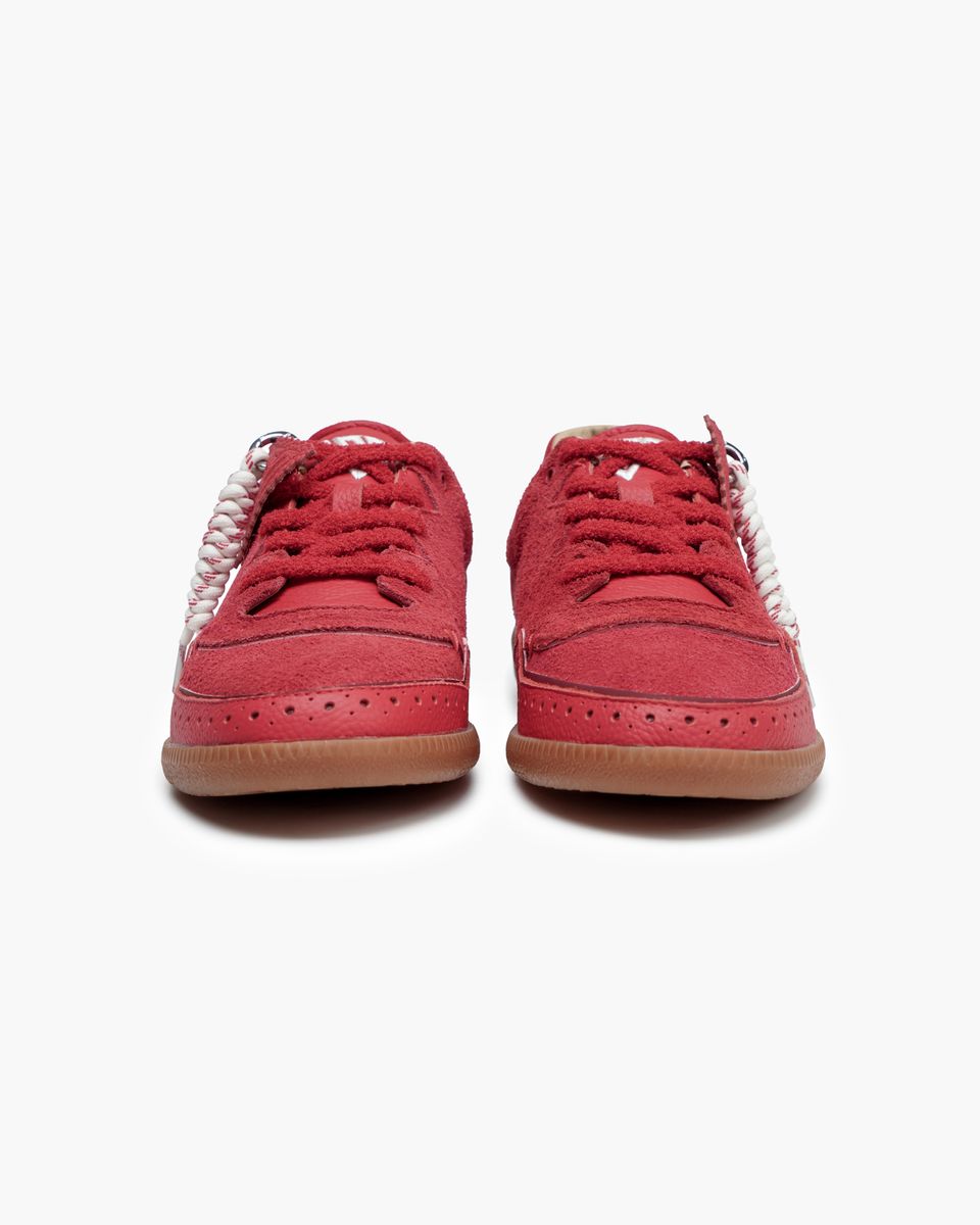 Valabasas “ABLE” Suede Sneakers – Red