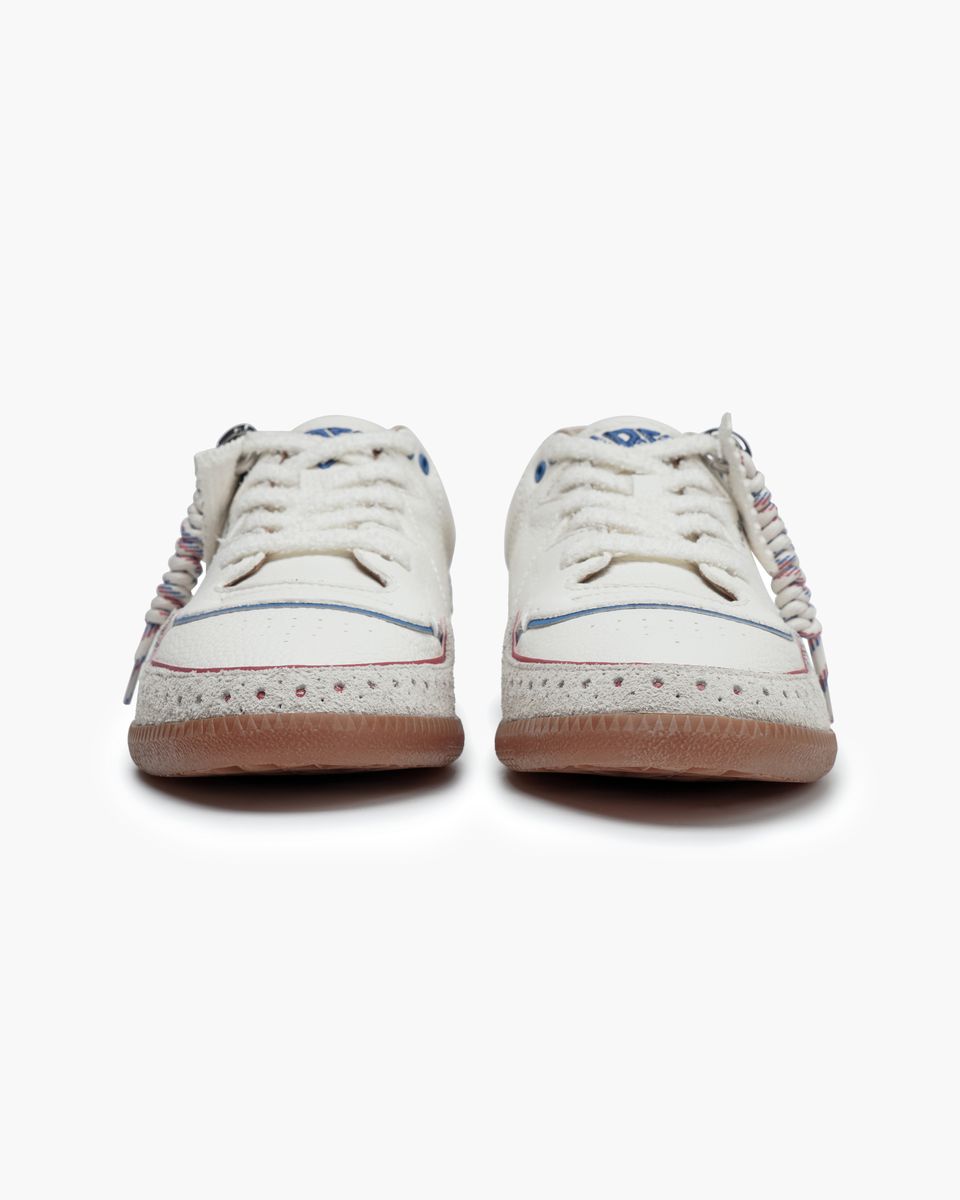 Valabasas “ABLE” Suede Sneakers – White