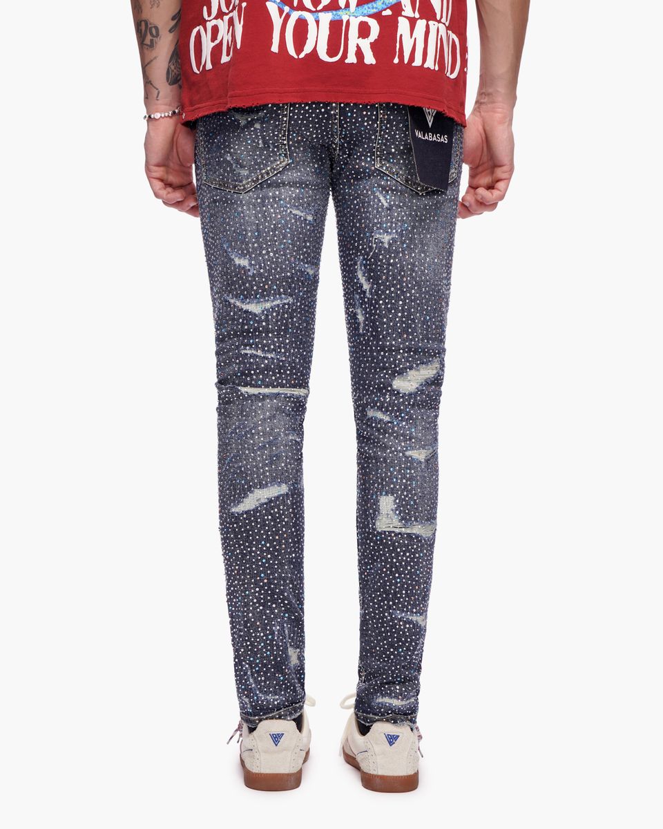 Valabasas STAGGER Skinny Denim – Dark Blue Wash