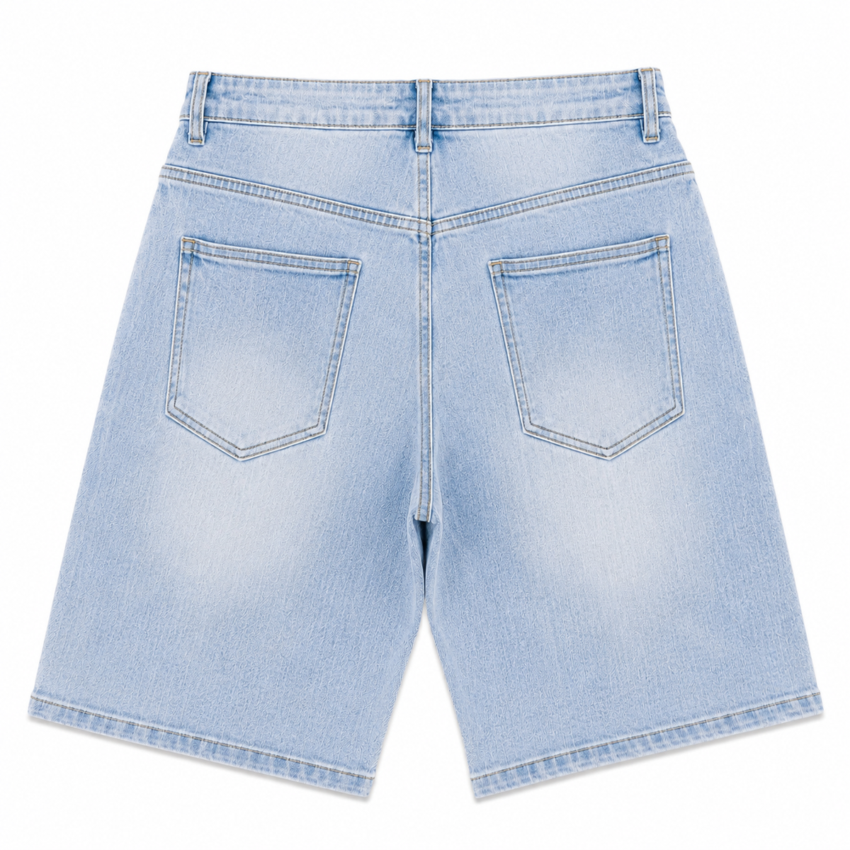 Reveer "CHECKERED" Denim Shorts- Blue