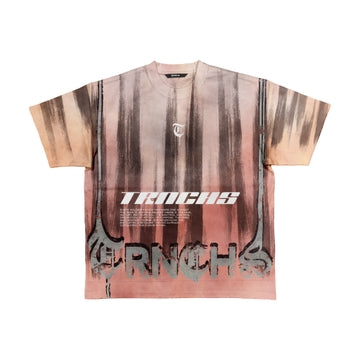 Trnchs "Control" Tee Peach/Grey