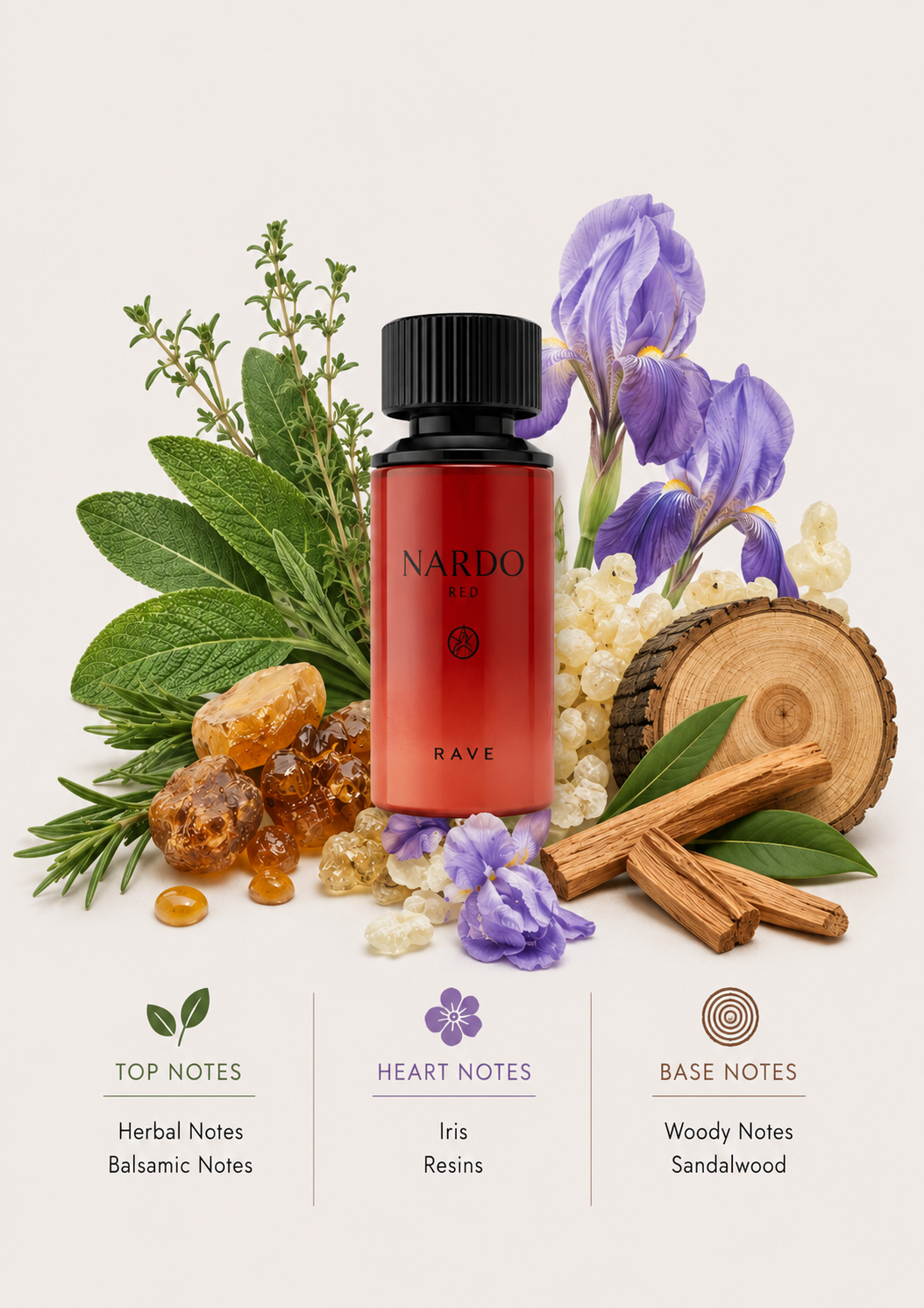 Rave Perfumes "Nardo Red" Eau De Parfum 3.4 oz