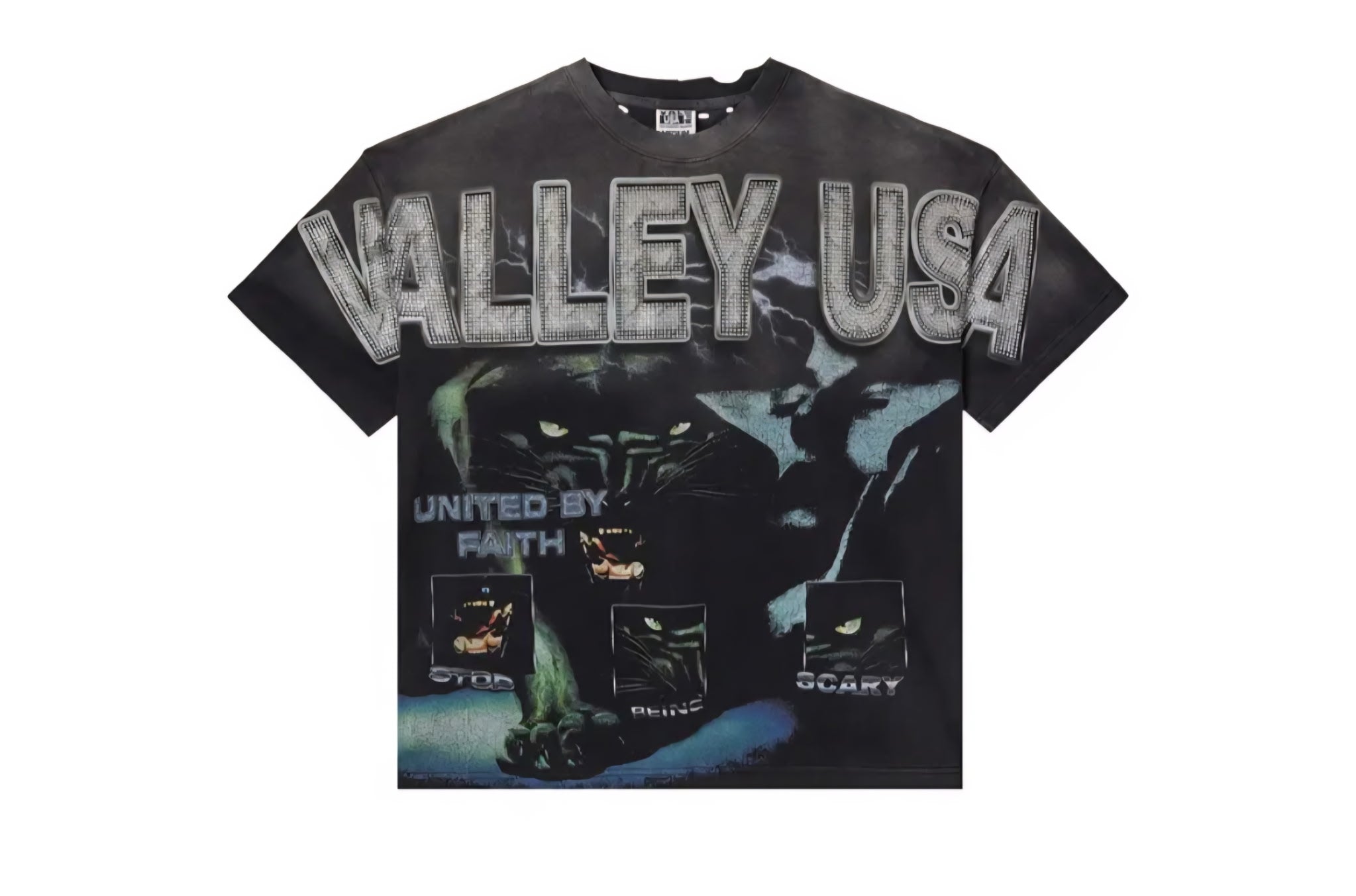 Vale Forever Faith Bling Tee- Black