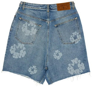 Denim Tears Laser Wreath Denim Shorts – Light Wash