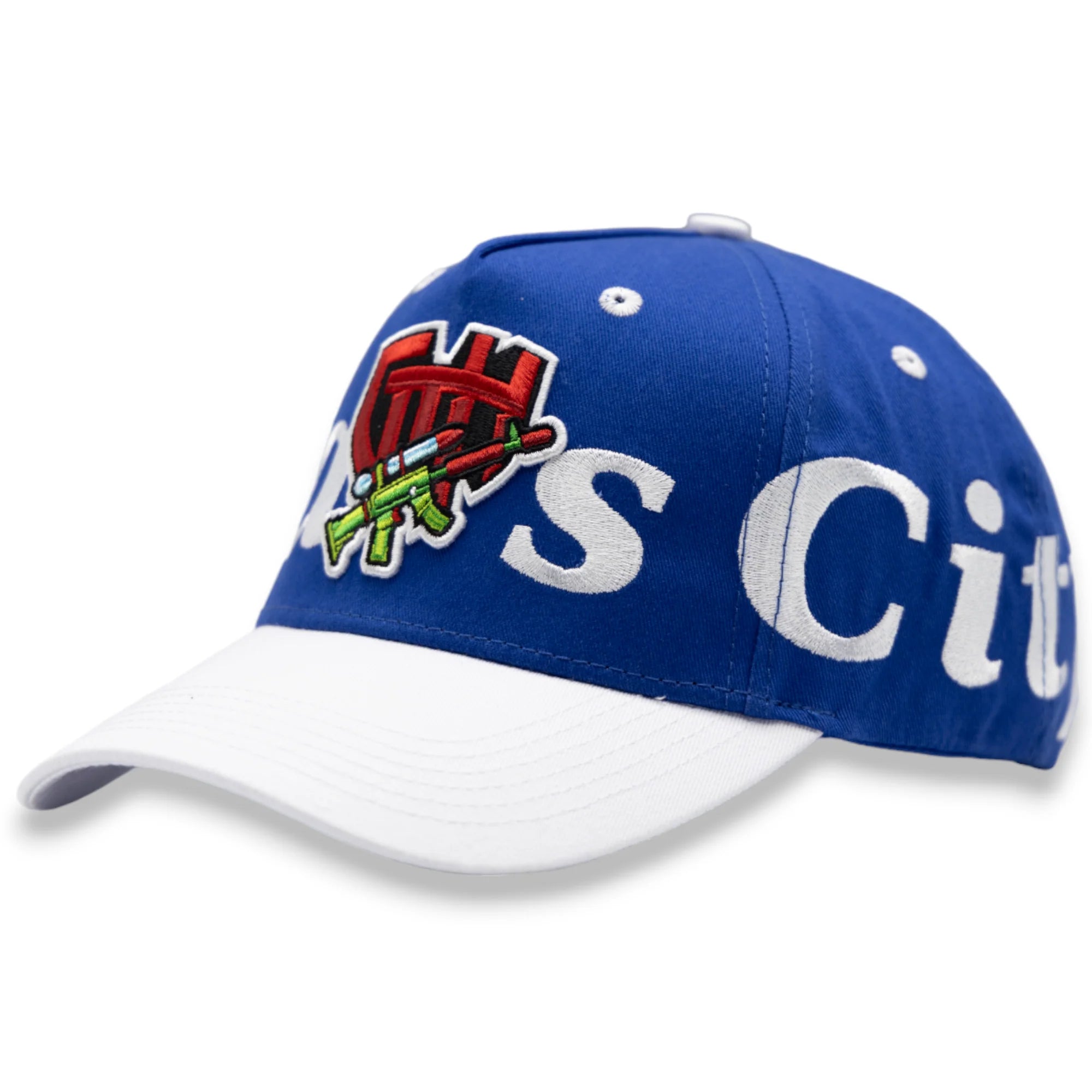 Glo Gang “Sosa City” Snapback Hat – Royal Blue/White