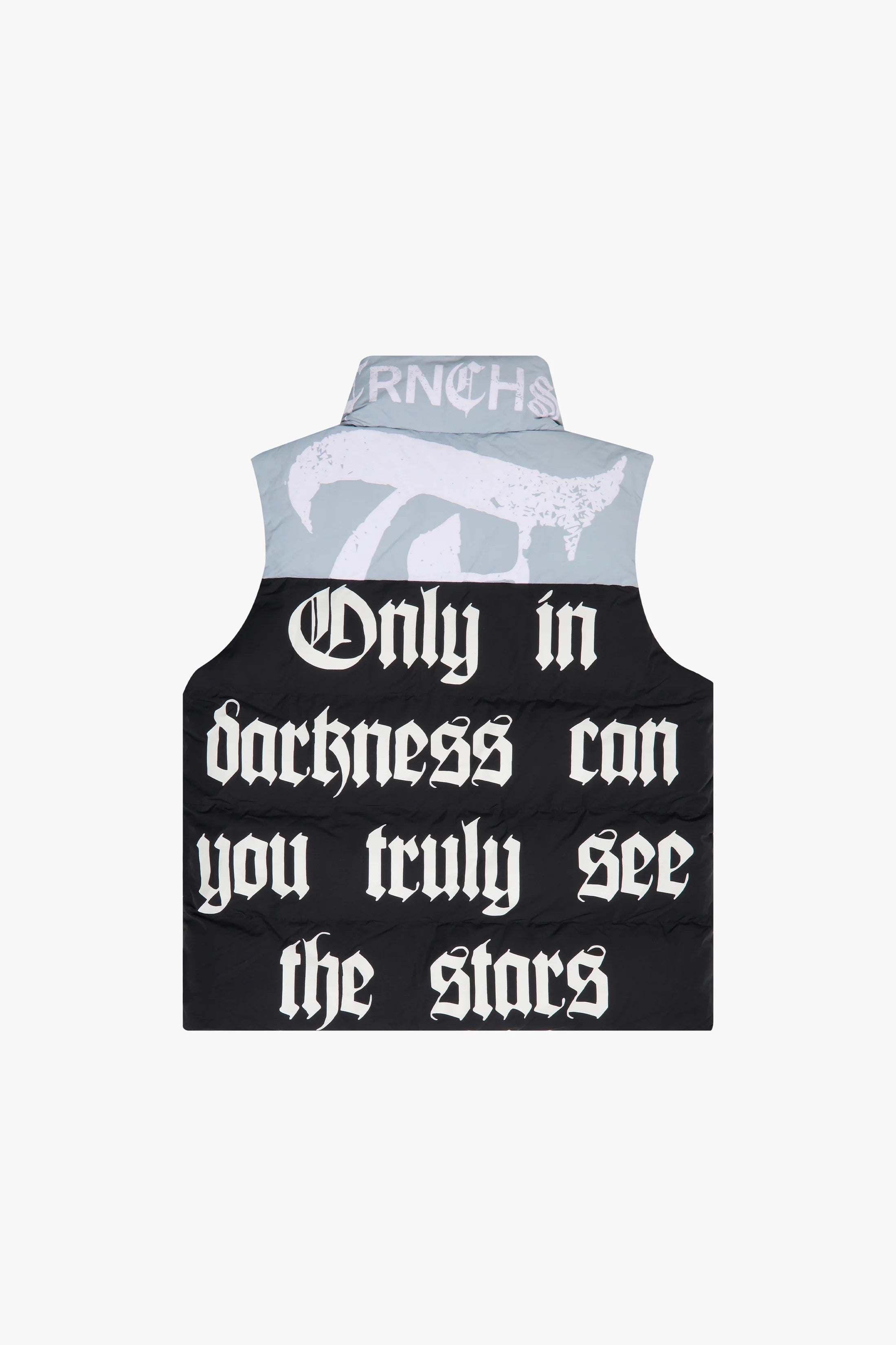 Trnchs "Aurora" Bubble Vest Blue Glow In Dark