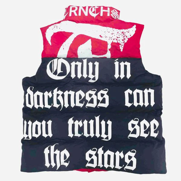 Trnchs "Aurora" Bubble Vest Red/Black Glow In Dark