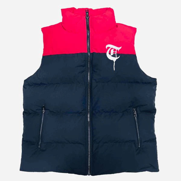 Trnchs "Aurora" Bubble Vest Red/Black Glow In Dark