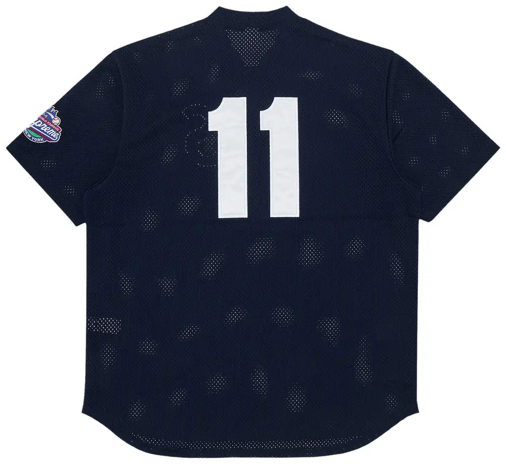 Supreme S Logo Baseball Henley 'Navy'