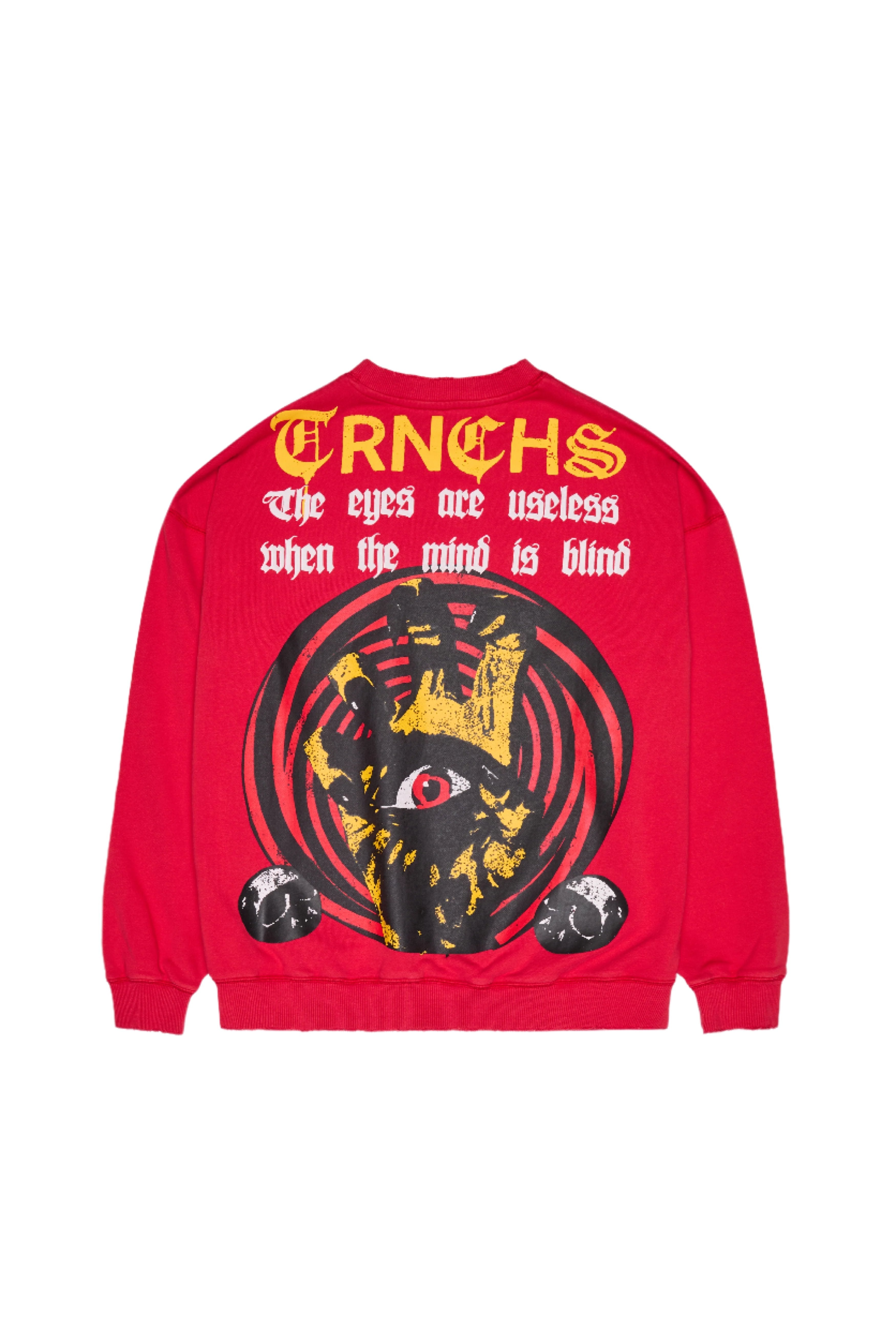 "HANDS" Vintage Red Crewneck