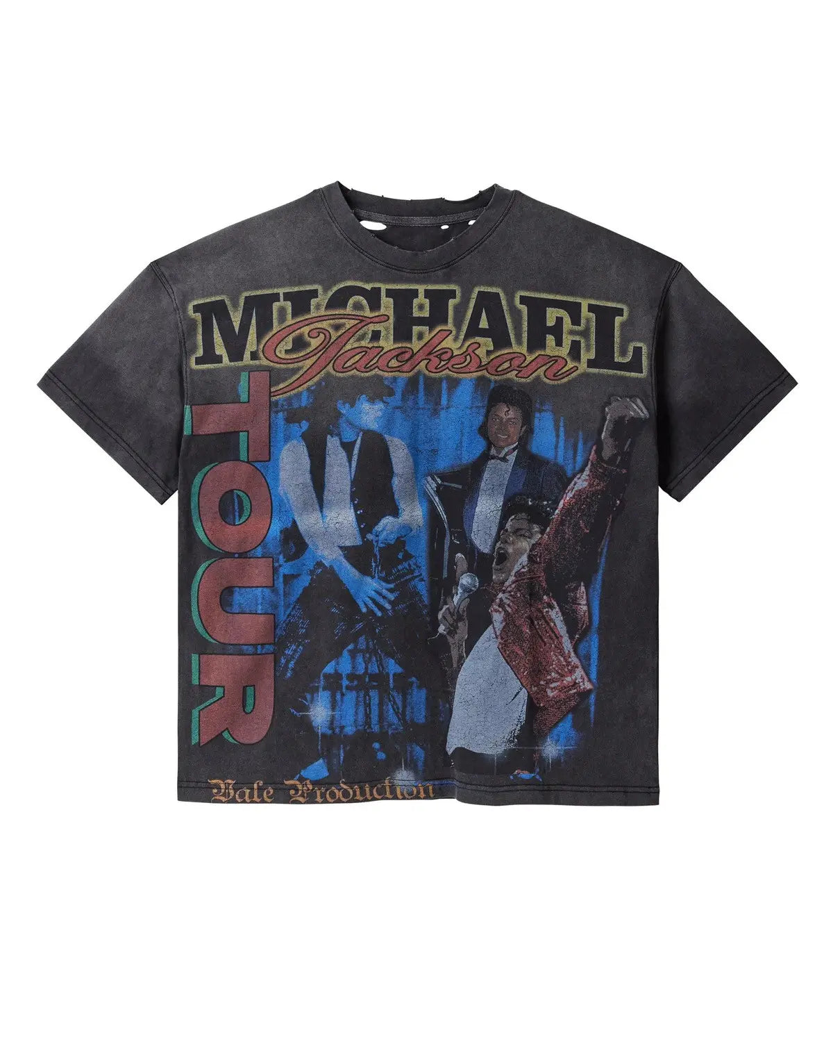 Valley Dream  Michael Jackson Tour Graphic Tee Black Wash