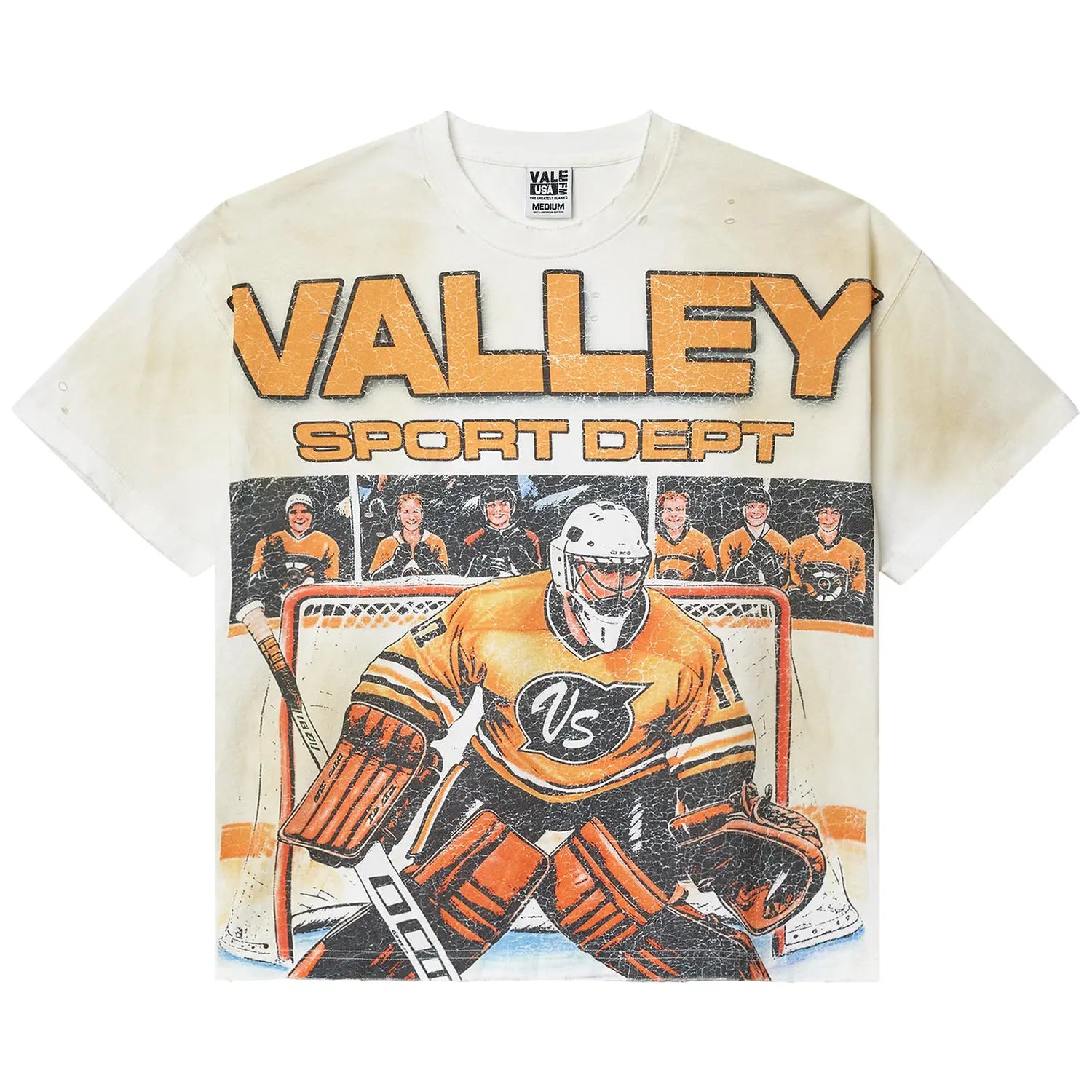Valley Dream Hockey Sport Dept Graphic Tee Cream