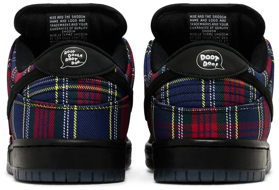 Nardwuar x Nike Dunk Low SB sneaker, sole view