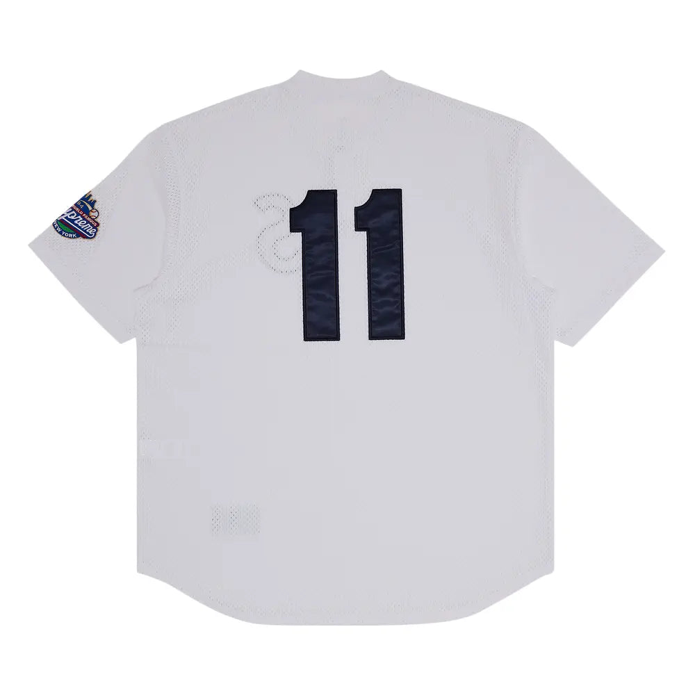 Supreme S Logo Baseball Henley Jersey White
