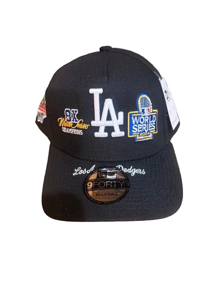 New Era Los Angeles Dodgers 9FORTY A-Frame 8X Champions Black