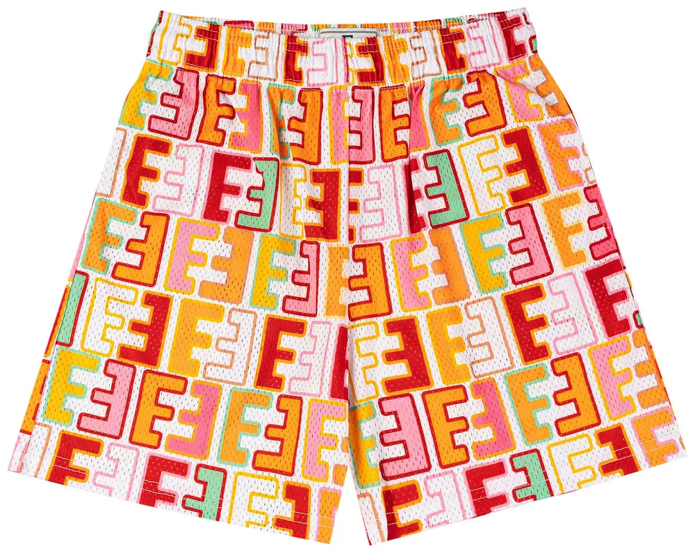 Eric Emanuel EE Basic Short “White Multicolor Monogram”