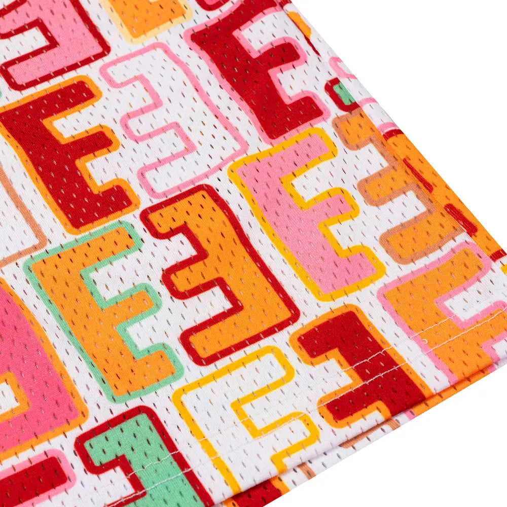 Eric Emanuel EE Basic Short “White Multicolor Monogram”