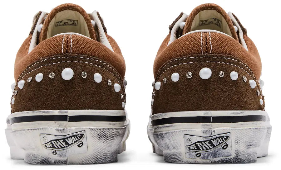 Vans Old Skool 36 Vintage Cocoa Brown sneaker, sole view