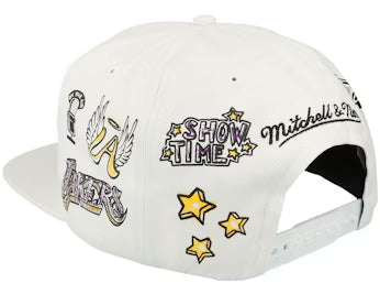 Los Angeles Lakers White Snapback Hat