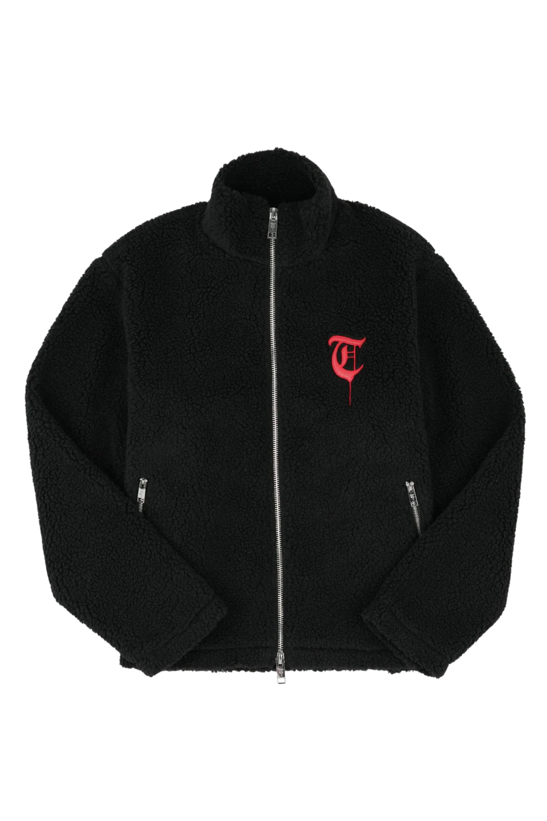 WOOL SWEATER Black/Red Sweater