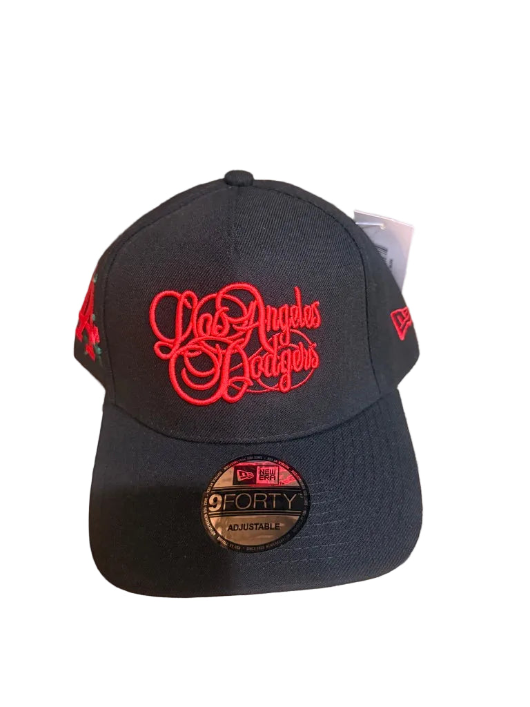 New Era Los Angeles Dodgers 9FORTY A-Frame Red Script Black