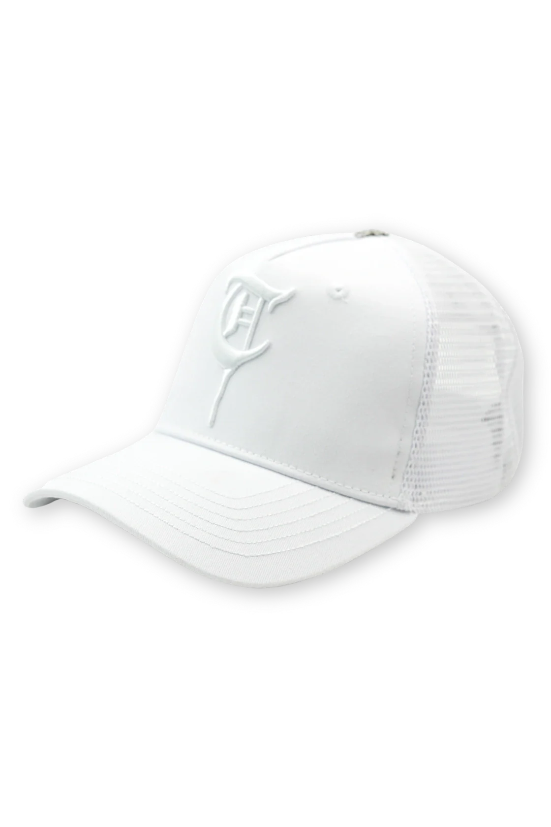 5-PANEL TRUCKER CAP White