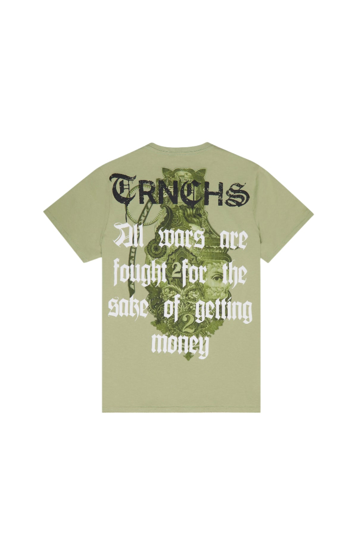 "WAR MONEY" Vintage Green Tee