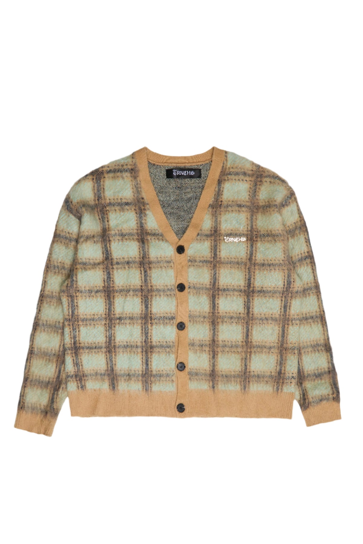 CARLTON BANKS Green/Khaki Cardigan