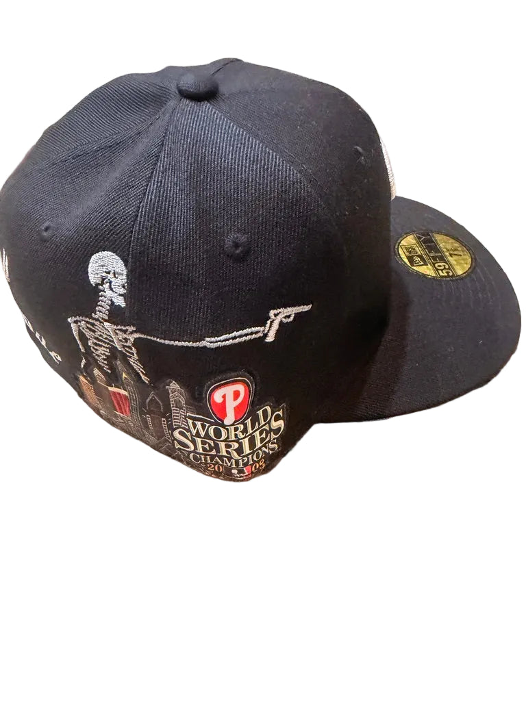 New Era Philadelphia Phillies 59FIFTY Skeleton Black